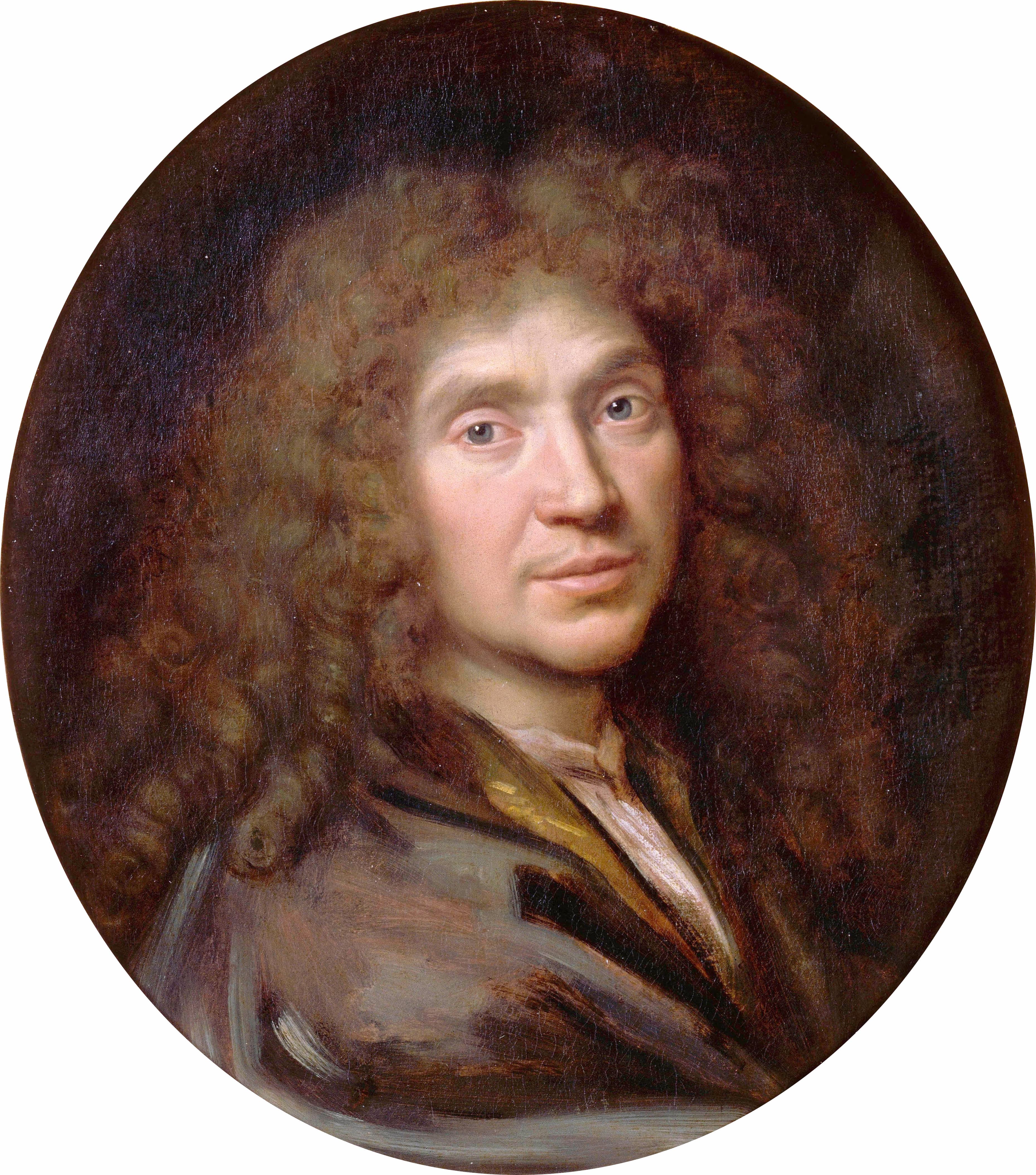 Retrato de Molière, por Pierre Mignard (1658)